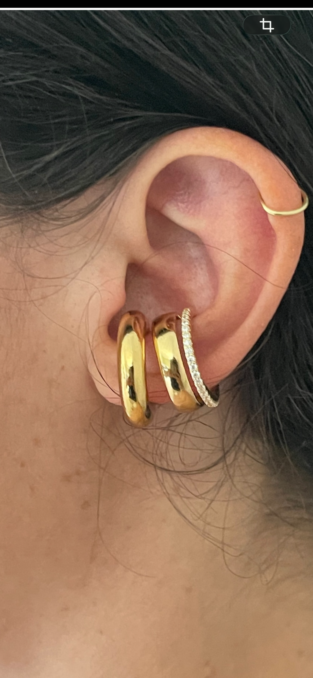 Boucle d'Oreille de cartilage 2 pièces